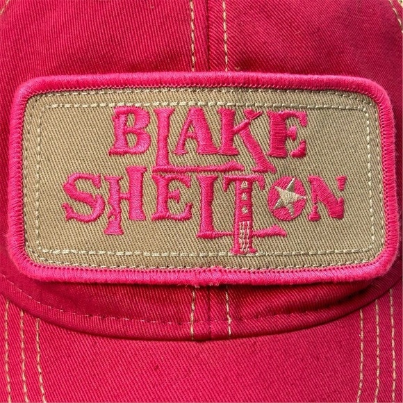 Blake Shelton Pink Trucker Hat Unisex Adjustable Snapback Mesh Cap - Picture 4 of 10